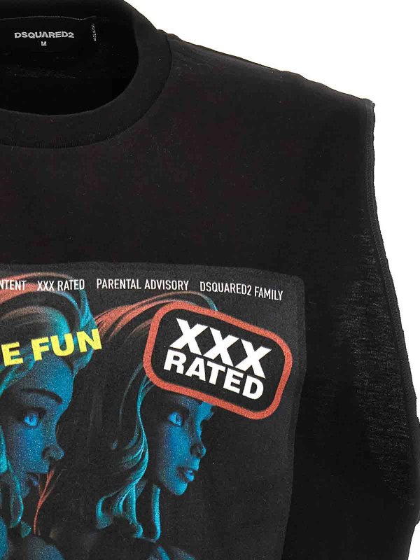 The Best Shops DSQUARED2: Tops & Tank tops - Printed tank top