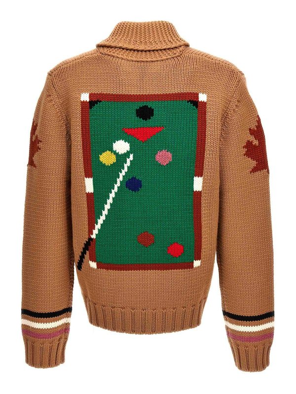 DSQUARED2: cardigans online - Jacquard cardigan