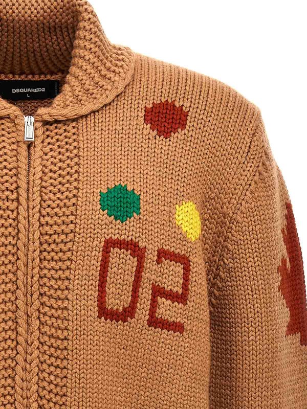 The Best Shops DSQUARED2: cardigans - Jacquard cardigan