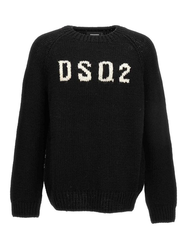 DSQUARED2: crew necks - Logo sweater