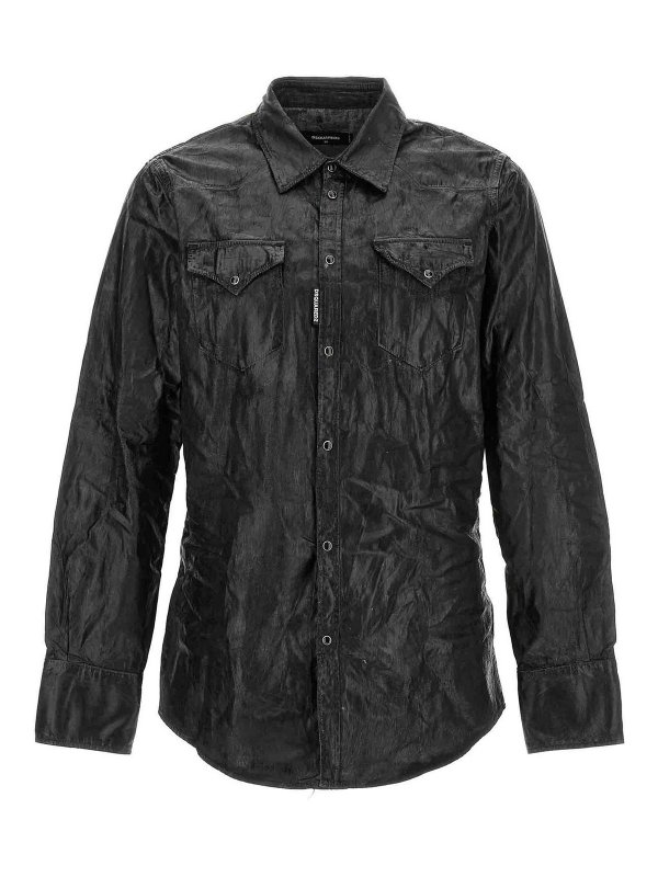 DSQUARED2: Hemden - Hemd - Schwarz