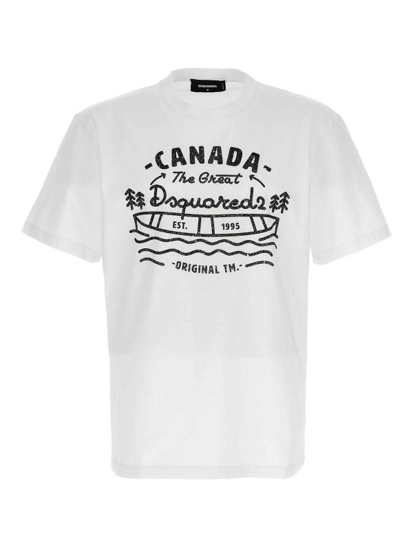 DSQUARED2: T-shirts - T-Shirt - Blanc