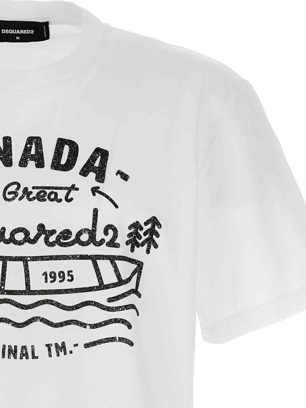 The Best Shops DSQUARED2: T-shirts - T-Shirt - Blanc