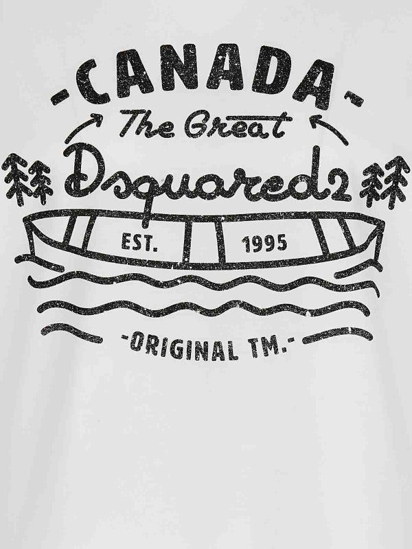 T-Shirt - Blanc shop online: DSQUARED2