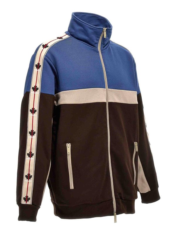 The Best Shops DSQUARED2: Sweatshirts & Sweaters - Logo colorblock sweatshirt