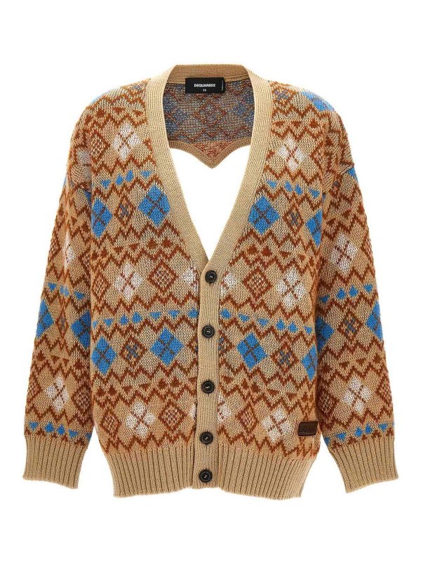 DSQUARED2: Cardigans - Cardigan - Bunt