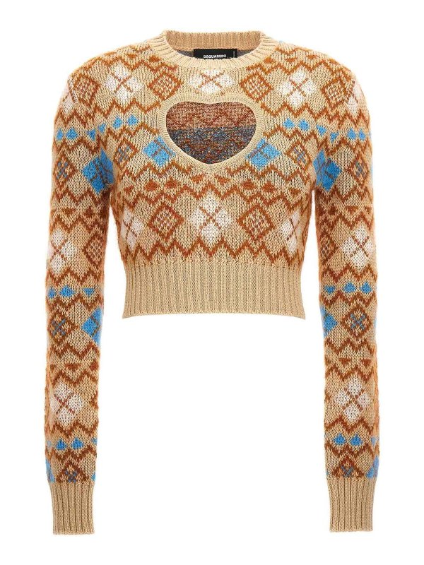 DSQUARED2: クルーネック - クルーネック - ベージュ