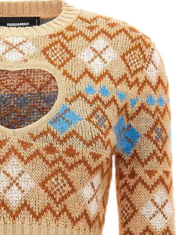 The Best Shops DSQUARED2: クルーネック - クルーネック - ベージュ