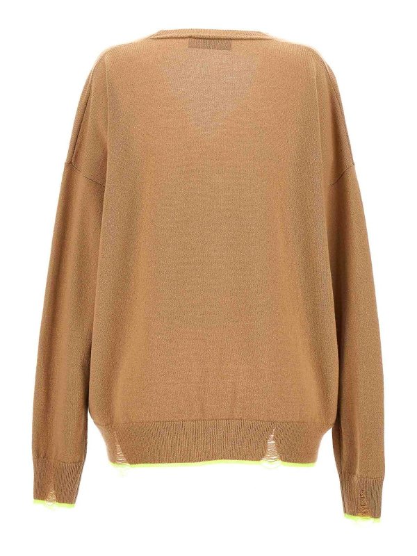 DSQUARED2: cardigans online - Cardigan fluo trim