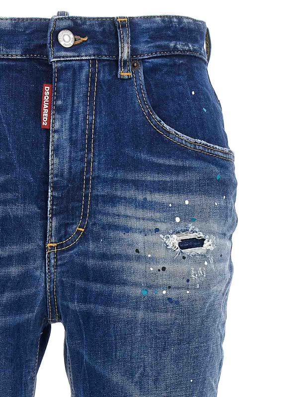 The Best Shops DSQUARED2: ブーツカットジーンズ - ブーツカットジーンズ - ブルー