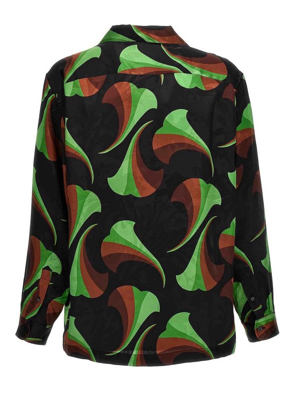 ETRO: shirts online - Logo embroidery pattern shirt