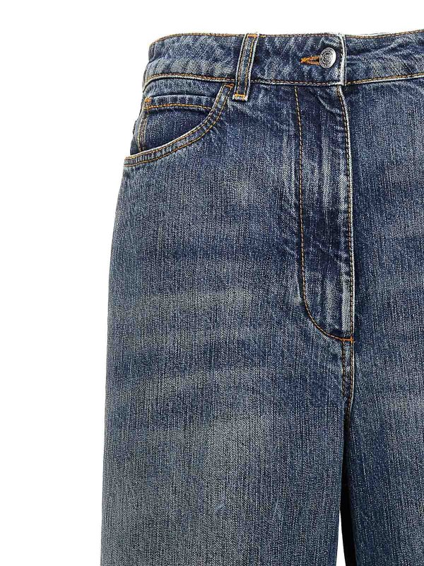 The Best Shops ETRO: bootcut jeans - Logo embroidery jeans