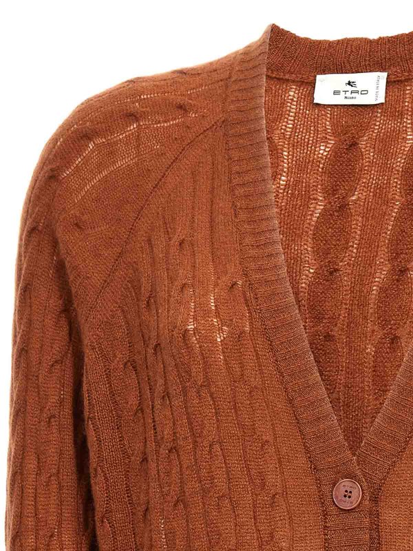 The Best Shops ETRO: cardigans - Braid pattern cardigan