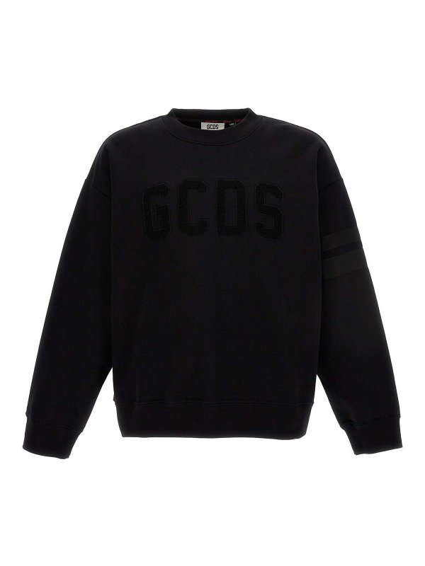 GCDS: スウェット＆セーター - スウェットシャツ/セーター - 黒