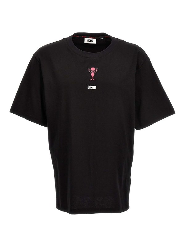 GCDS: T-shirts - T-Shirt - Schwarz
