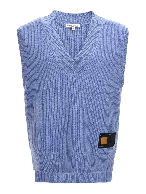 J.W. ANDERSON: vests - Logo patch vest