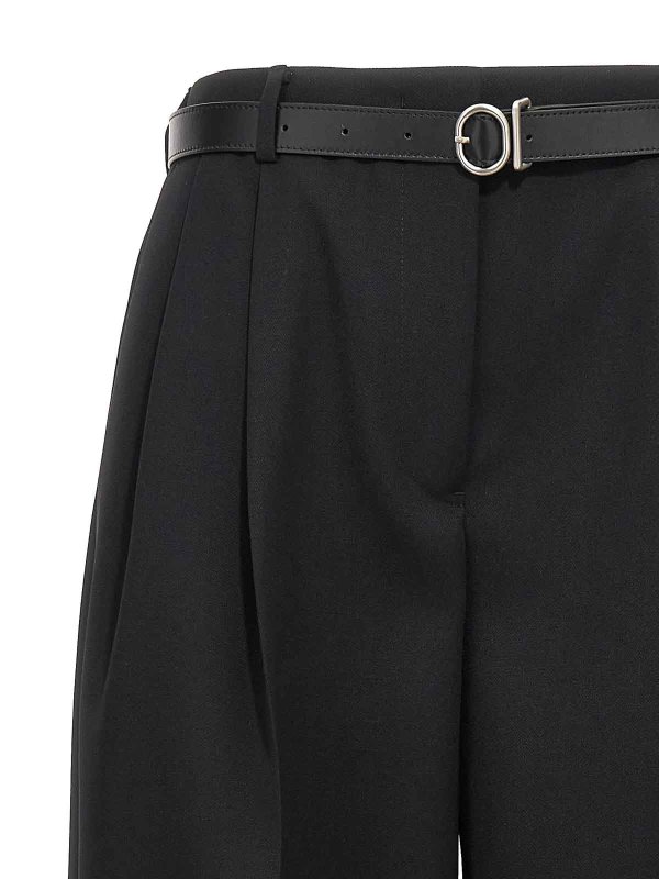 The Best Shops JIL SANDER: Trousers Shorts - Wool pants pences