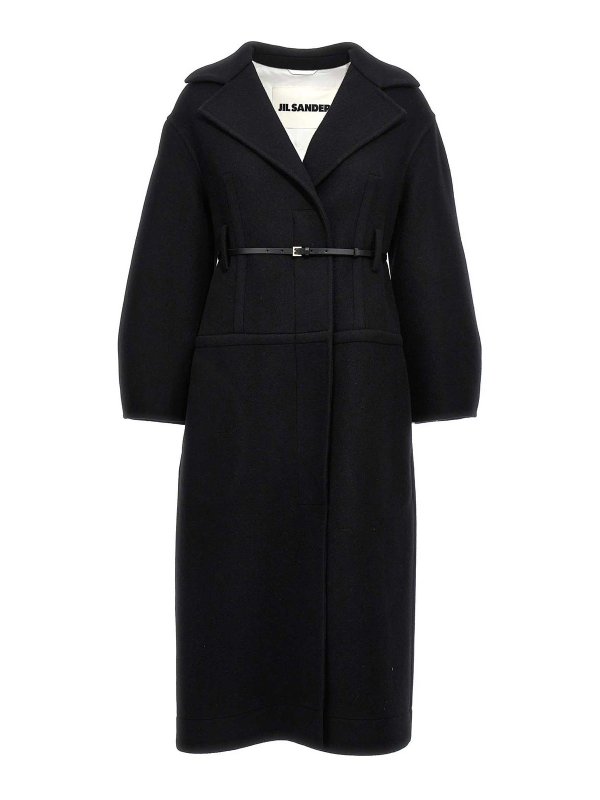JIL SANDER: short coats - Long wool coat