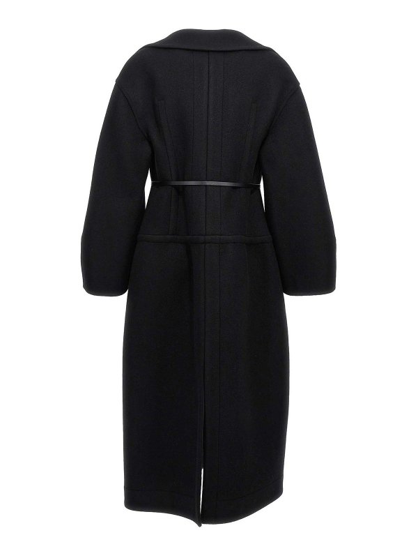 JIL SANDER: short coats online - Long wool coat