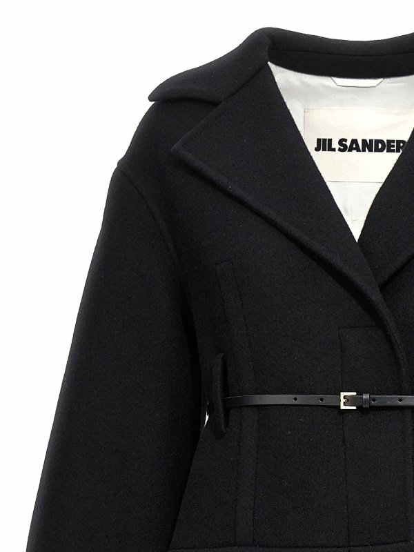 The Best Shops JIL SANDER: short coats - Long wool coat