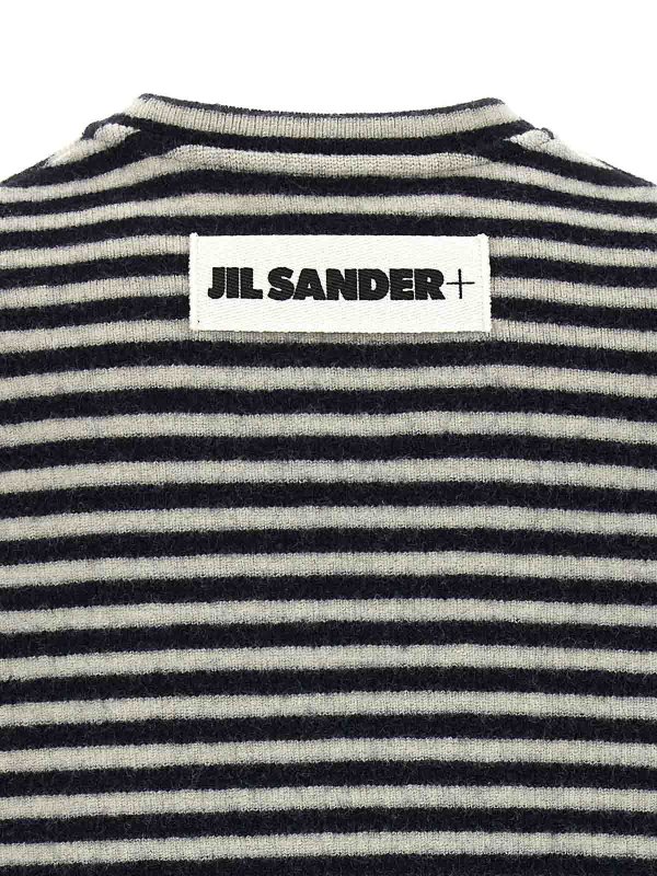 Logo stripes sweater shop online: JIL SANDER