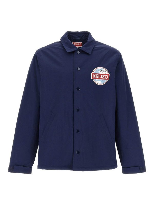 KENZO: blazers - kenzo globe padded jacket