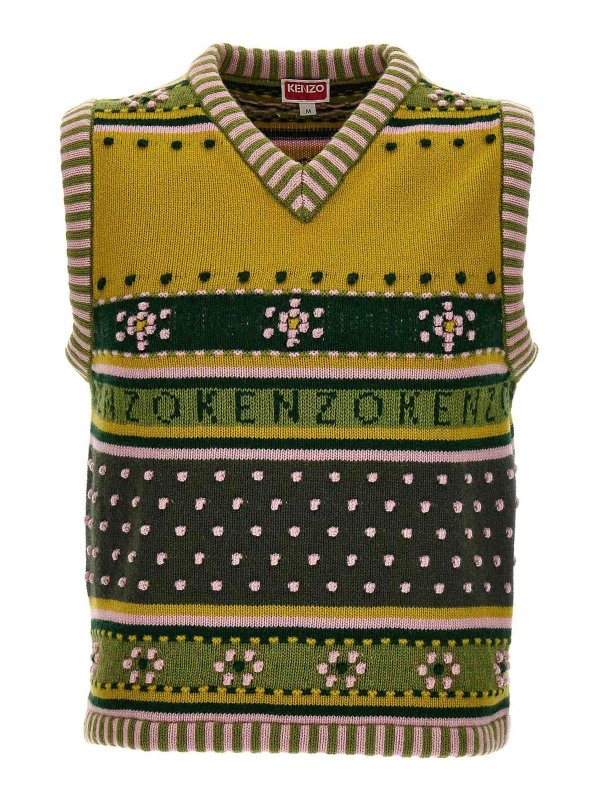 KENZO: Chalecos  - Chaleco - Verde