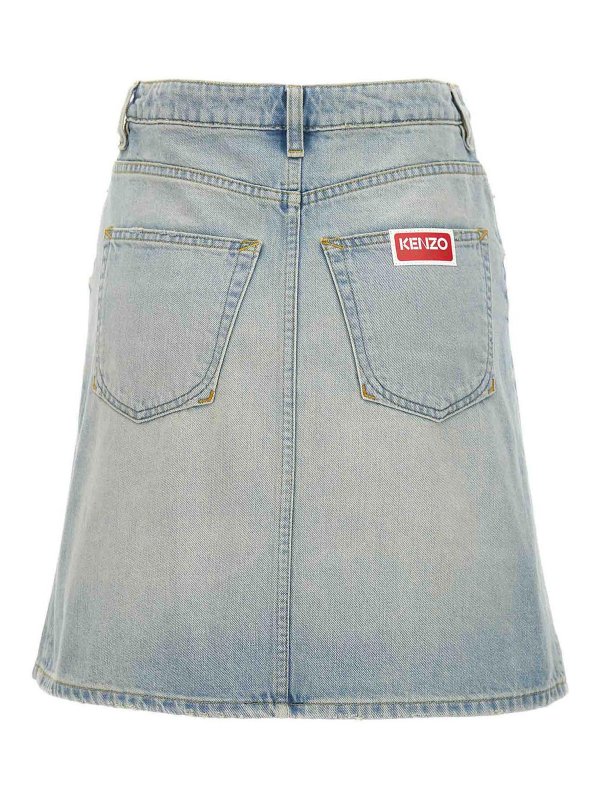 スカート KENZO Woman Skirt Blue FD52JU3563CG 77 Kenzo Outlet: Skirt woman - Blue | Kenzo skirt FD52JU3563CG