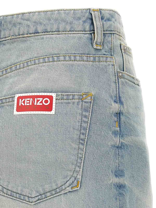 Jupe Midi - Bleu Clair shop online: KENZO