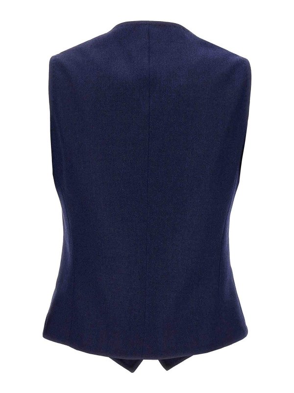 KITON: Gilets tricot online - Gilet - Bleu