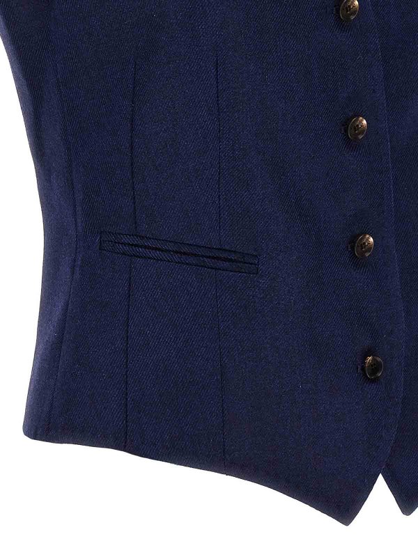 Gilet - Bleu shop online: KITON