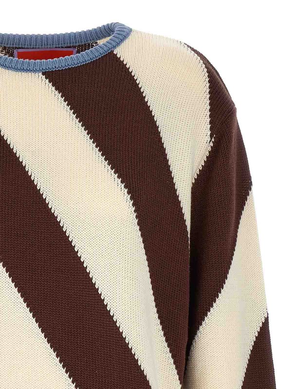 The Best Shops LA DOUBLEJ: Strickpullover mit Rundhalsausschnitt - Rundhalspullover - Bunt