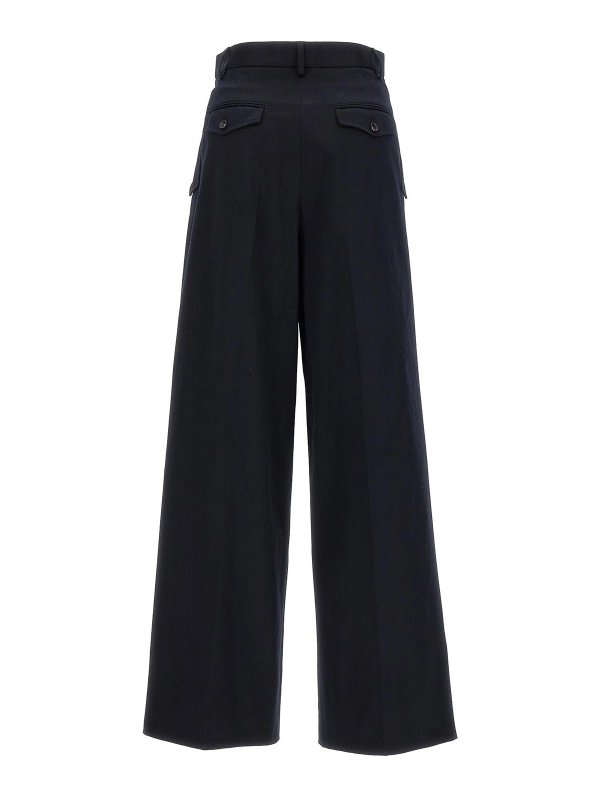 LANVIN: Trousers Shorts online - Loose leg front pleat pants