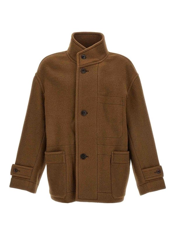 LEMAIRE: short coats - boxy duffle coat