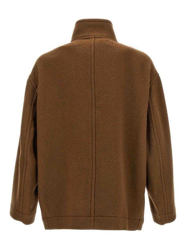 LEMAIRE: short coats online - boxy duffle coat
