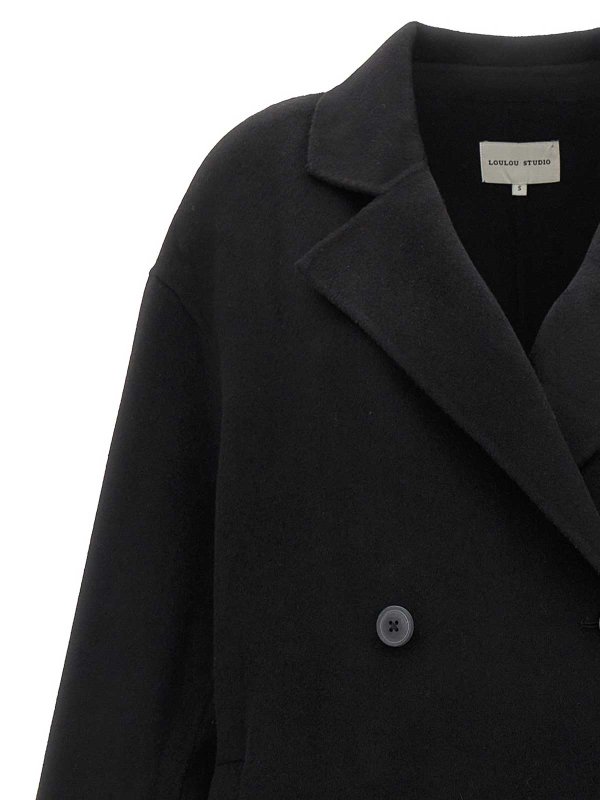 The Best Shops LOULOU STUDIO: ショートコート - ショートコート - 黒