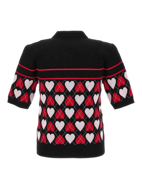 m.s.g.m.: polo shirts online - hearts polo shirt