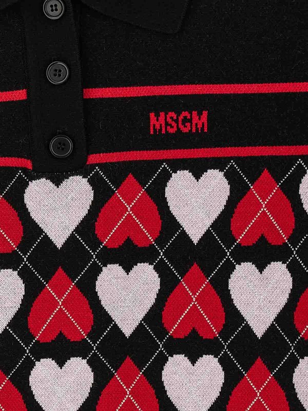 hearts polo shirt shop online: m.s.g.m.