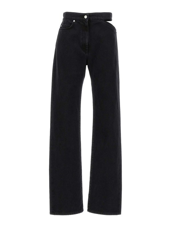 m.s.g.m.: bootcut jeans - Cut out detail jeans