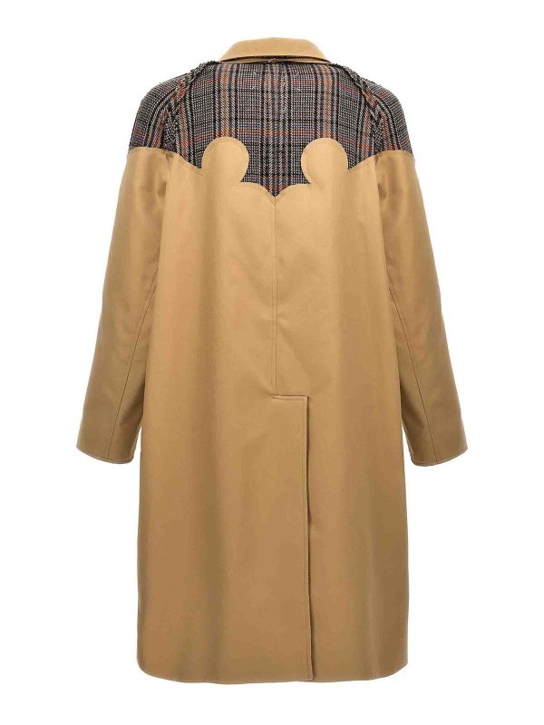The Best Shops Maison Margiela: short coats - pendleton reversible trench coat