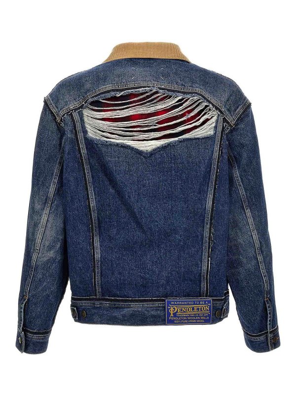 Maison Margiela: Chaquetas denim online - Blazer - Azul