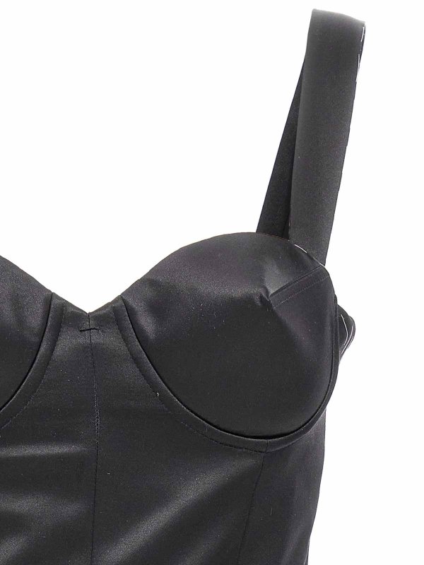 The Best Shops Maison Margiela: knee length dresses - Contrast stitching corset dress