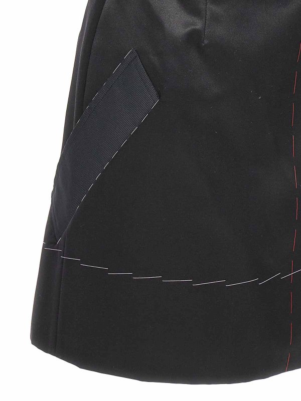 Contrast stitching corset dress shop online: Maison Margiela