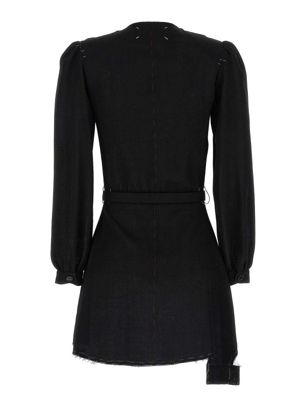 Maison Margiela: abiti al ginocchio online - Vestito con cuciture