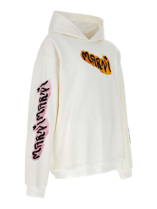 The Best Shops Marni: Sweatshirts & Sweaters - Logo print hoodie