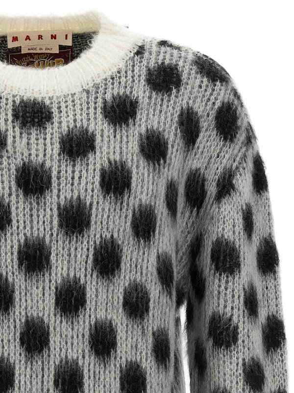 The Best Shops Marni: crew necks - Polka dot sweater