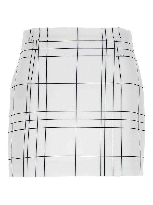 Marni: Knielange und Midi Röcke - Midirock - Weiß