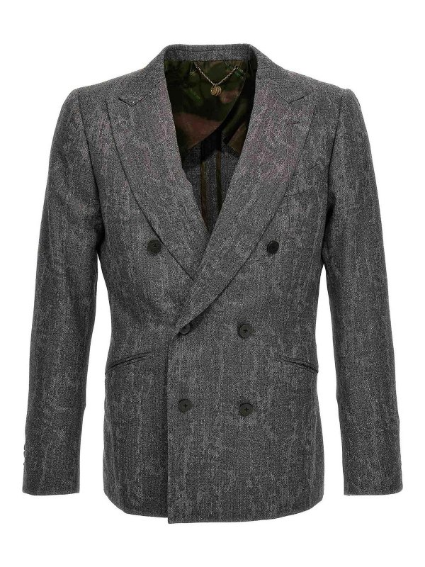 MAURIZIO MIRI: Vestes de costume - Blazer - Gris