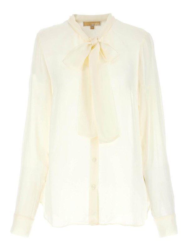 MICHAEL KORS: bluse - Blusa con fiocco
