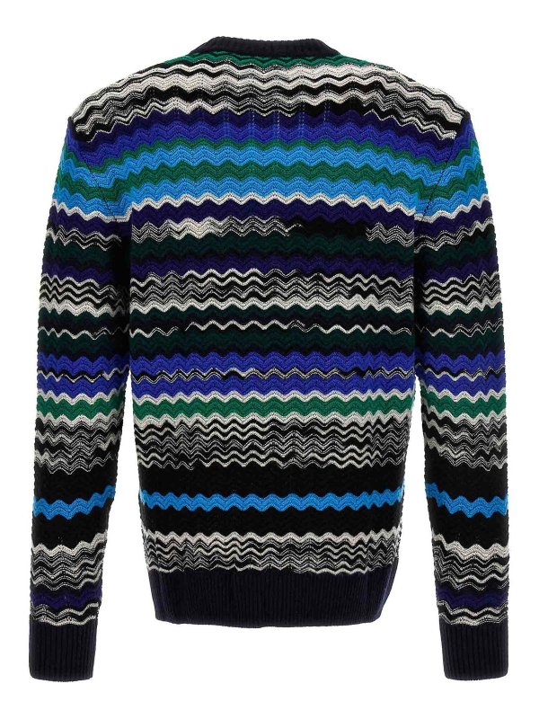 MISSONI: crew necks online - zig zag sweater
